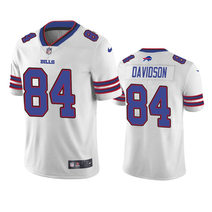 Men's Buffalo Bills #84 Zach Davidson White Vapor Untouchable Limited Stitched Jersey